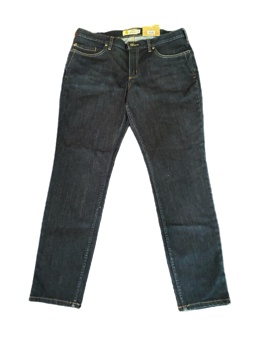 Carhartt Layton Slim Fit Skinny Leg Dark Indigo Jeans, 14